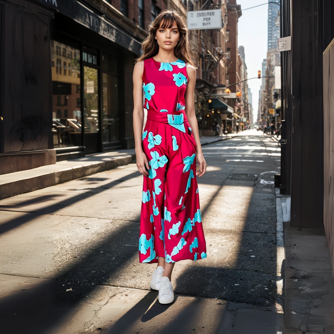 Kara | Stilfuld Blomstret Maxi Kjole