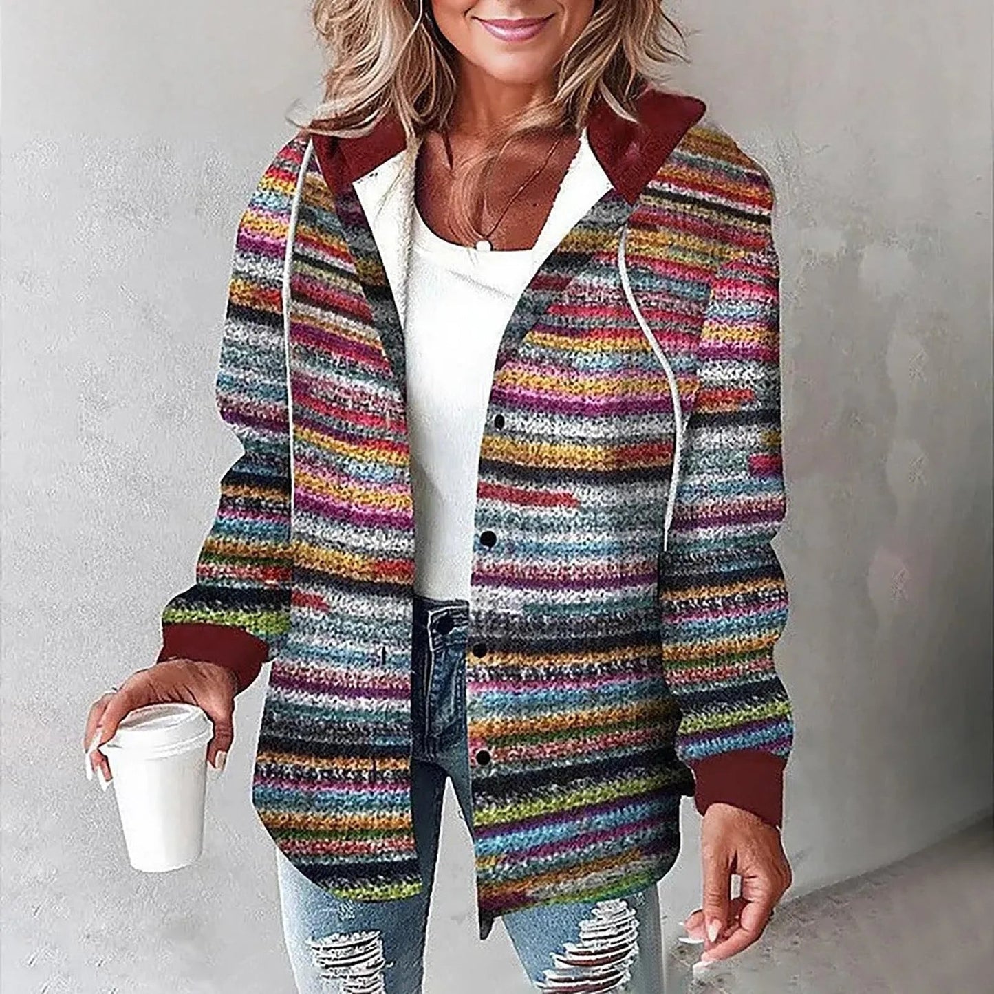 Martina™ | Dameternet Knaplukket Jakke