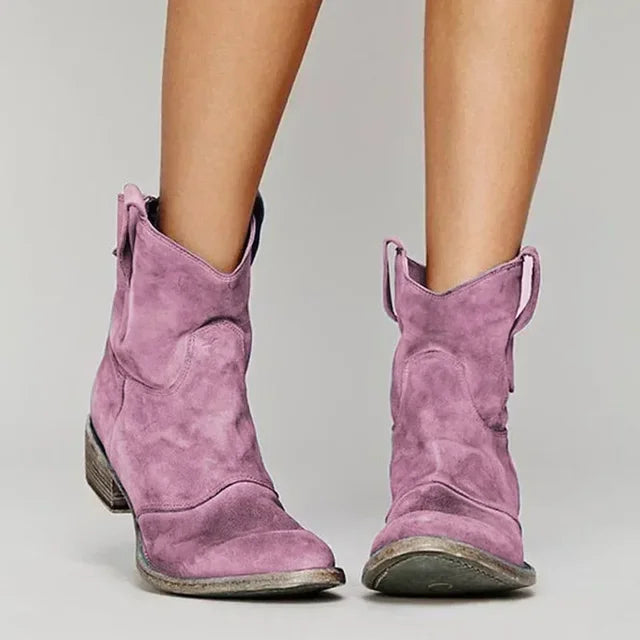 Zoe | Vintage Western Ankelstøvler