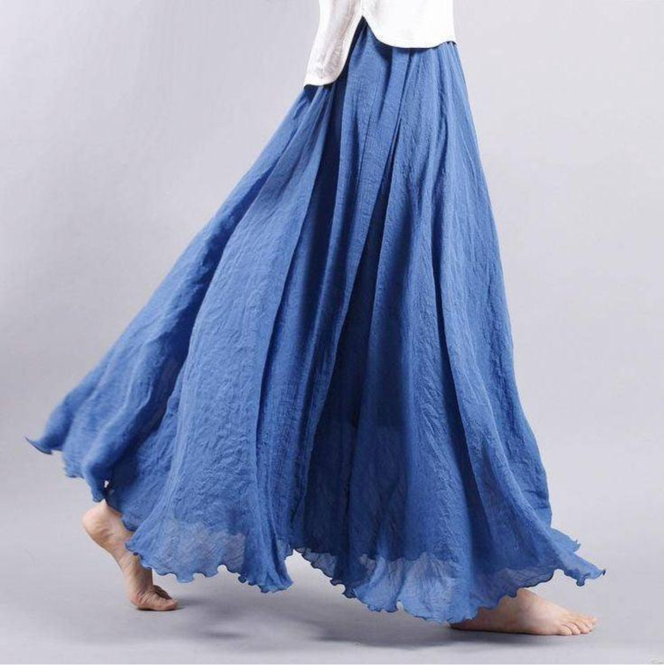 Lovise | Elegant Flydende Maxi Nederdel