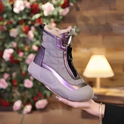 Sandra | Dame Quilted Højskaftede Sneakers