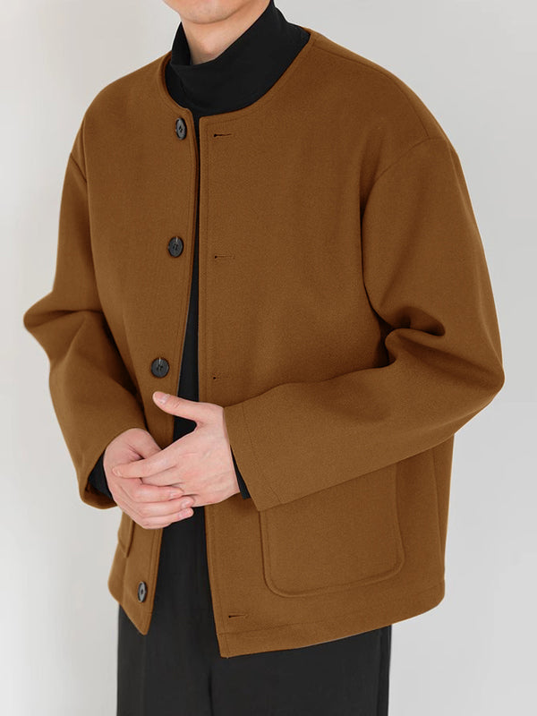 Norbert | Minimalistisk Uldjakke med Knapper