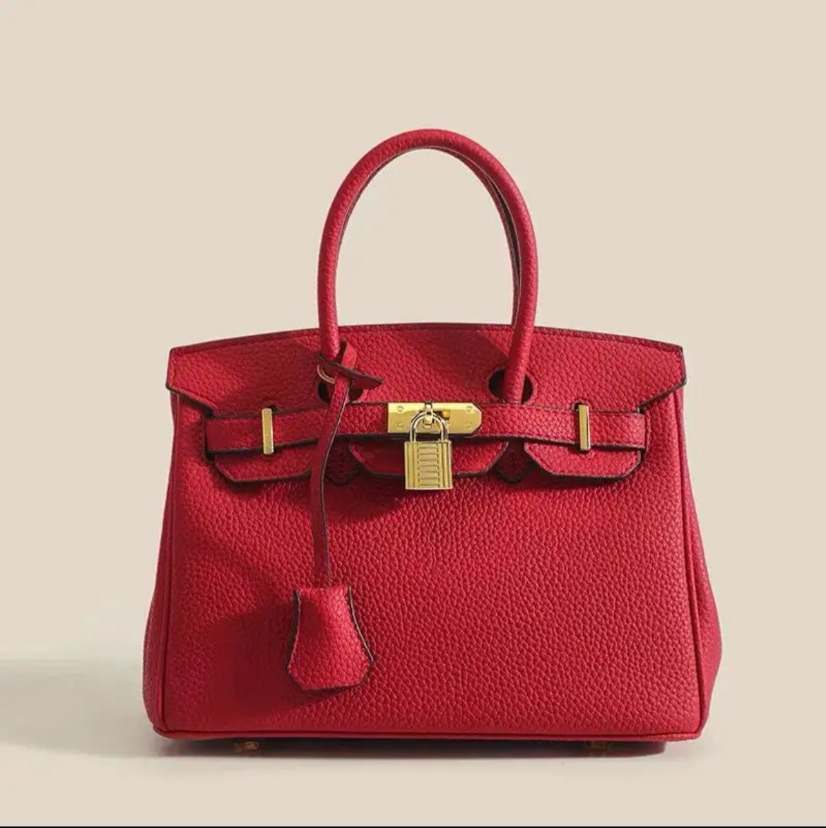 Nina | Klassisk Læder Håndtaske