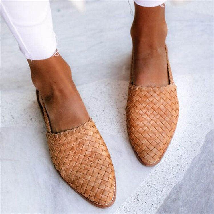 Karen™ | Komfortable Vævede Slingback Flats