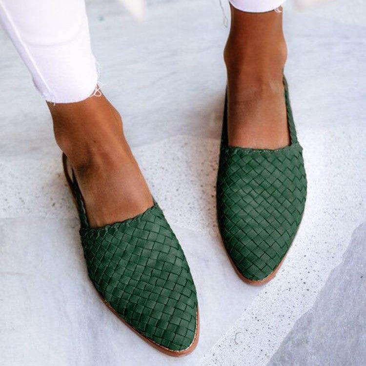 Karen™ | Komfortable Vævede Slingback Flats