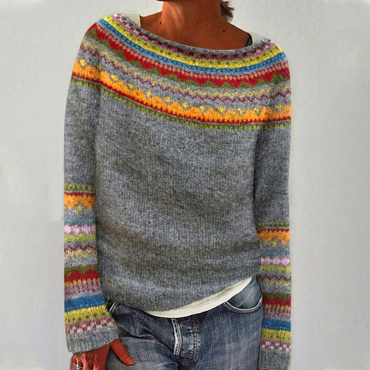 Rachele™ -  Retro-efterårspullover