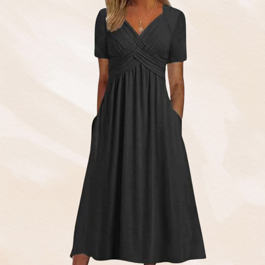 Mirella™ | Stilfuld V-hals Kjole