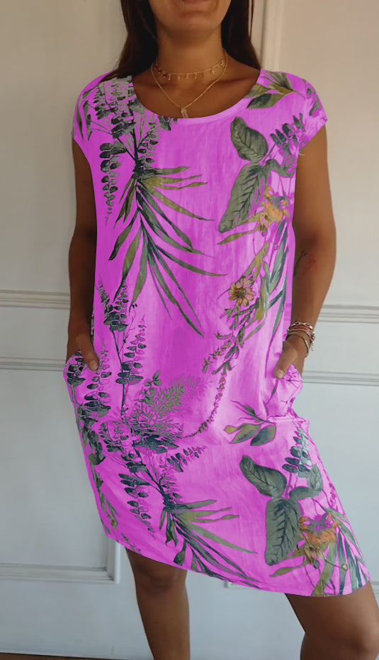 Vilma | Stilfuld Blomstret Kjole