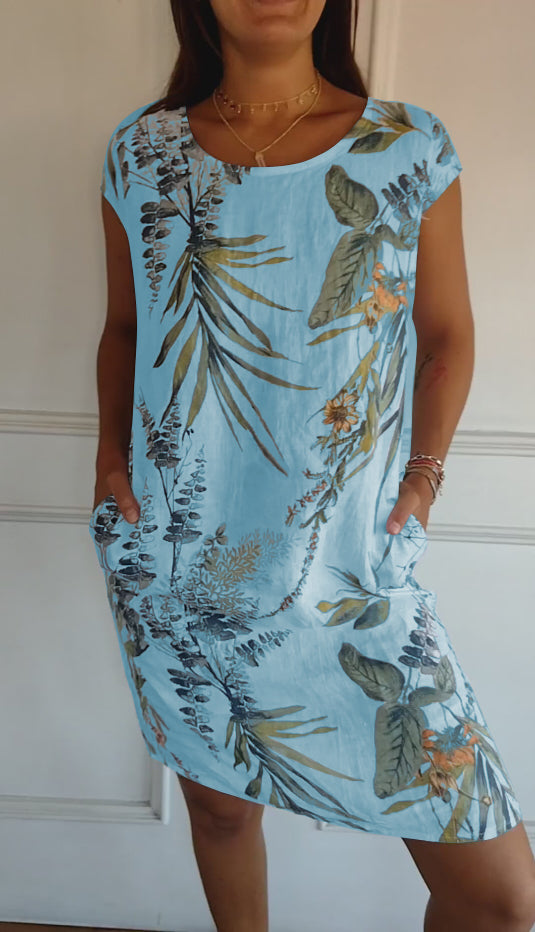 Vilma | Stilfuld Blomstret Kjole