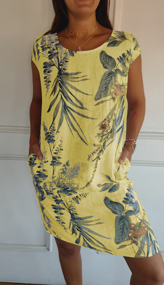 Vilma | Stilfuld Blomstret Kjole