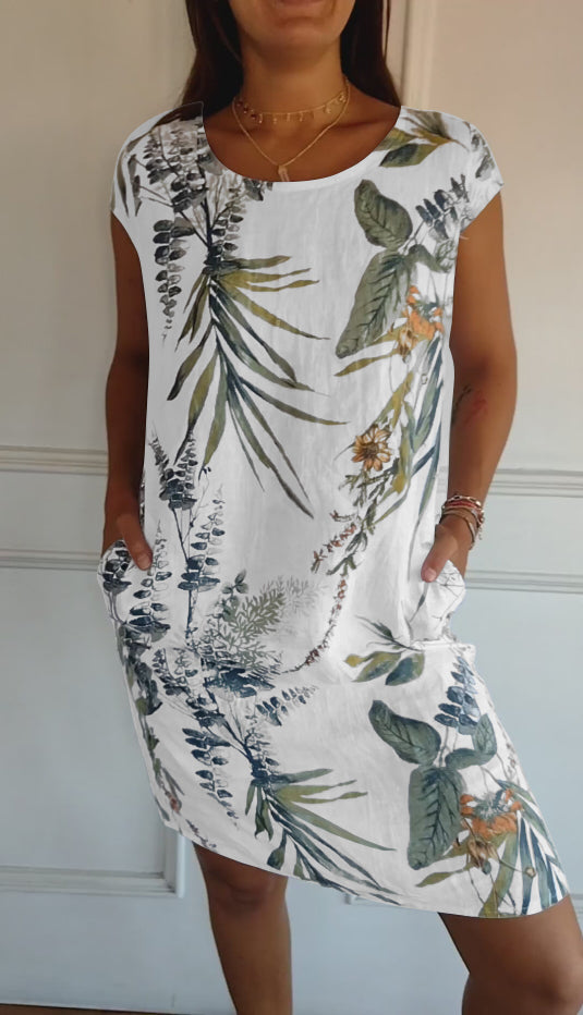 Vilma | Stilfuld Blomstret Kjole