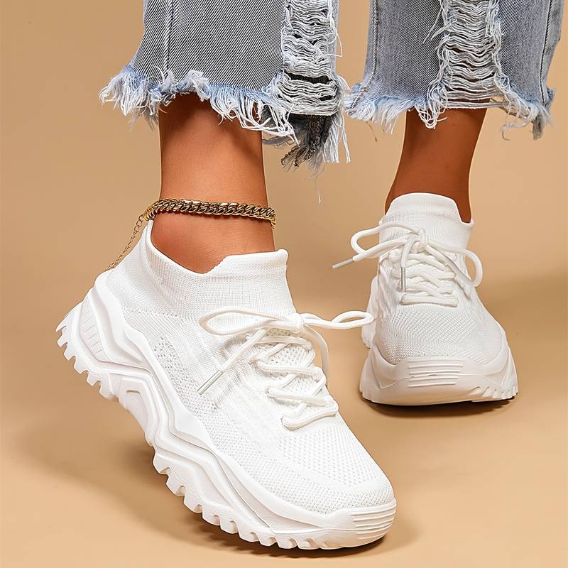 Sandra | Åndbare Strikkede Sneakers