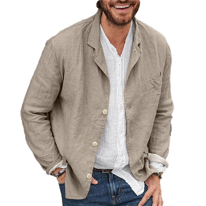 Svend | Stilfuld Casual Jakke med Knaplukning