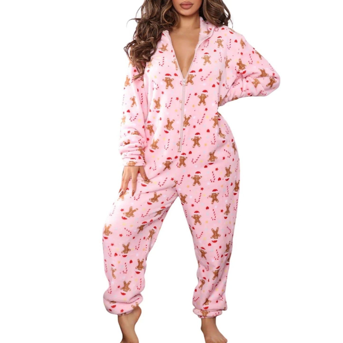 Kaja | Hyggeligt Fleece Loungewear med Stjerneprint