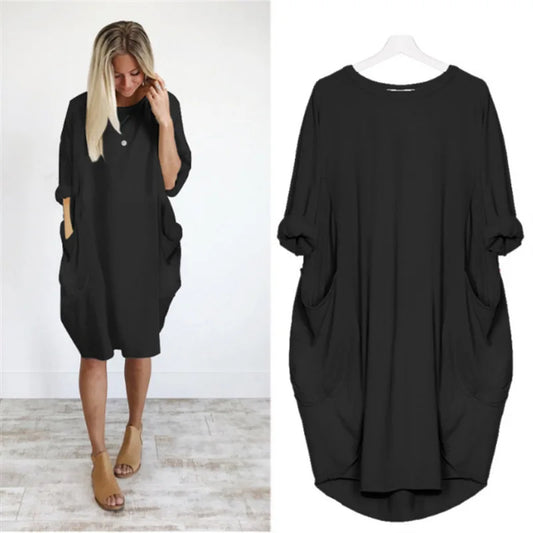 Bianca™ | Stilfuld Løstsiddende Casual Kjole