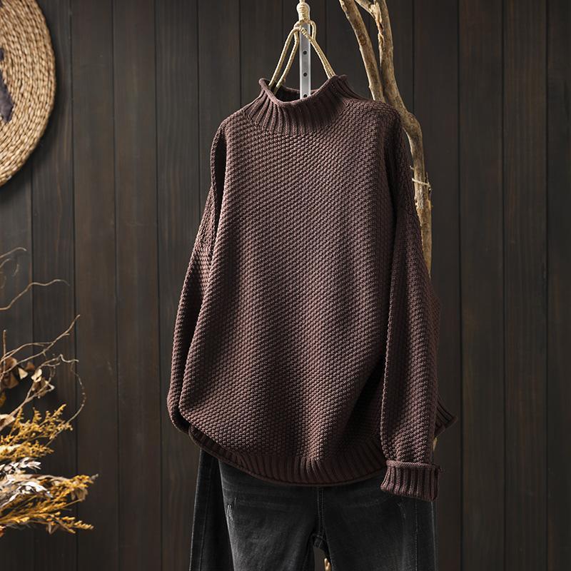 Mina™ sweater med høj krave