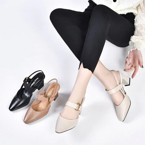 Jytte™ | Stilfulde Pumps med Blokhæl