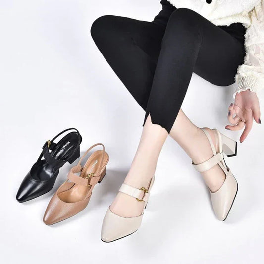 Jytte™ | Stilfulde Pumps med Blokhæl