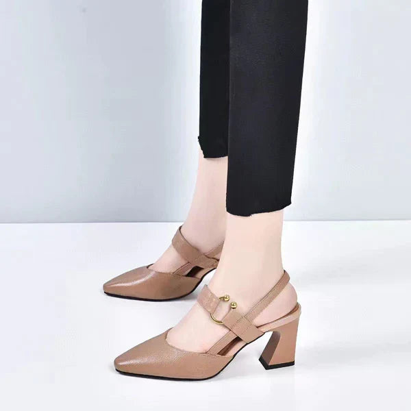 Jytte™ | Stilfulde Pumps med Blokhæl