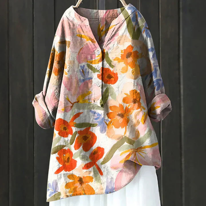 Tabea | Vintage-Inspireret Skjorte med Knapper