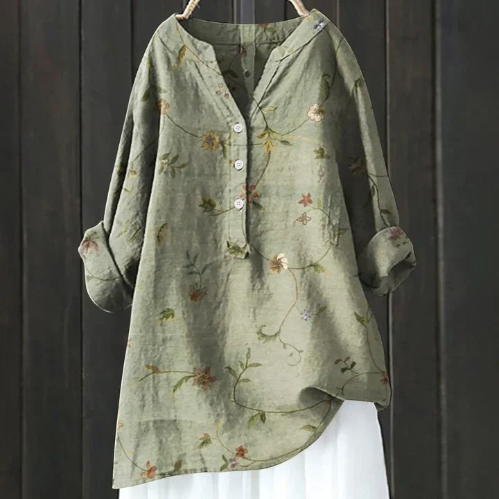Tabea | Vintage-Inspireret Skjorte med Knapper