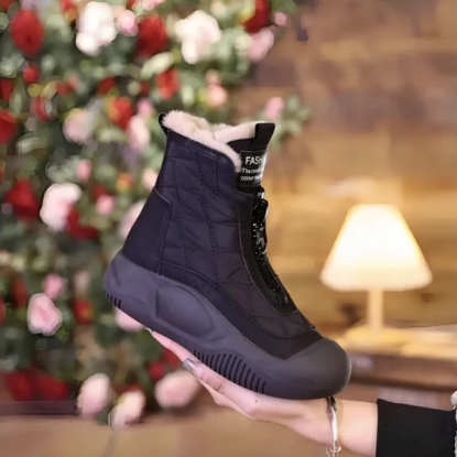 Sandra | Dame Quilted Højskaftede Sneakers