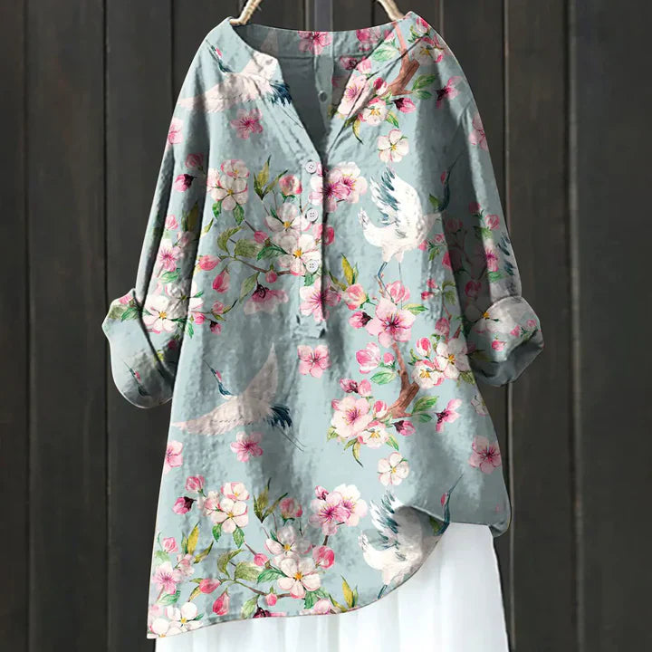 Tabea | Vintage-Inspireret Skjorte med Knapper