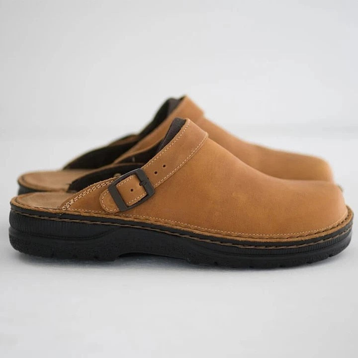 Cody™ | Stilfulde Læder Slip-On Træsko