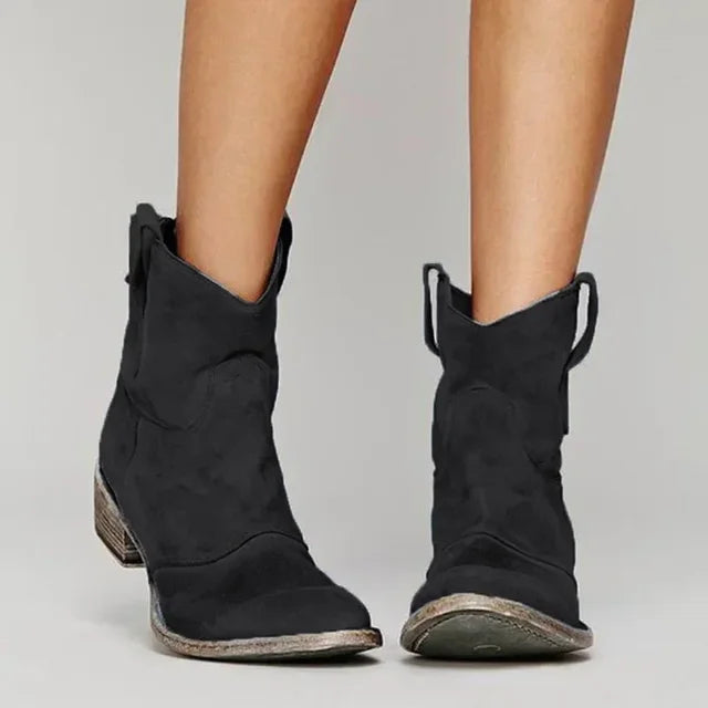Zoe | Vintage Western Ankelstøvler