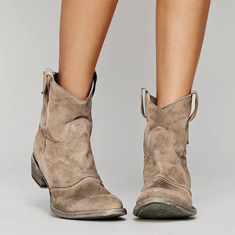 Zoe | Vintage Western Ankelstøvler