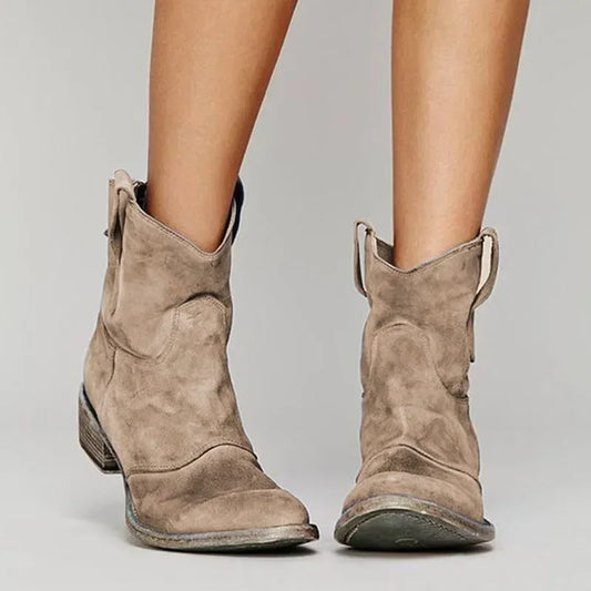 Zoe | Vintage Western Ankelstøvler