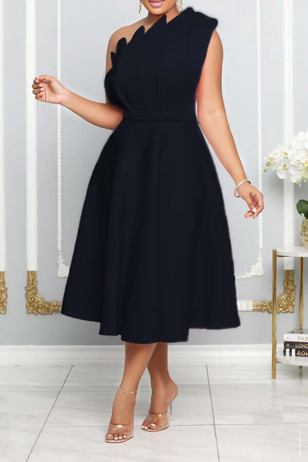 Josepha | Stilfuld One-Shoulder A-Line Kjole