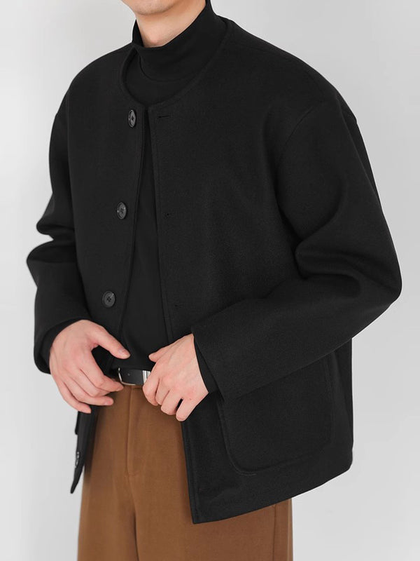 Norbert | Minimalistisk Uldjakke med Knapper