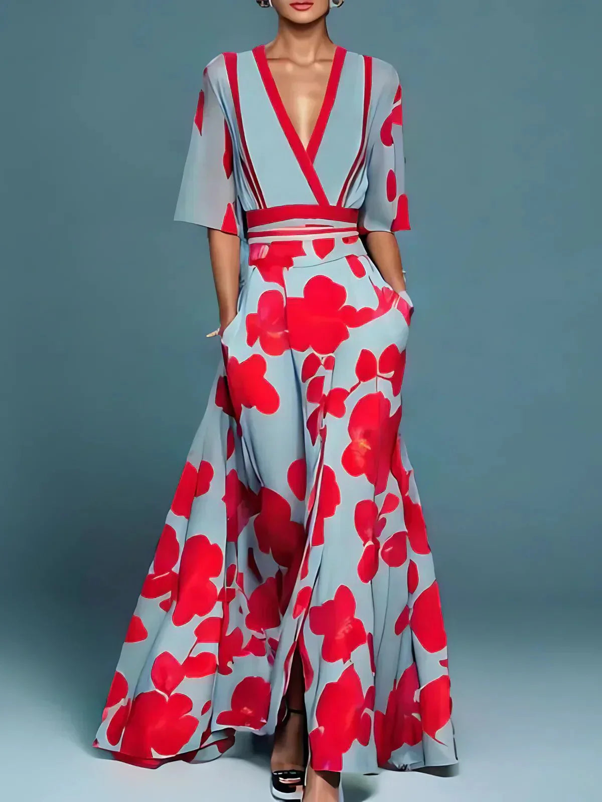 Jade™ | Kvinders Blomstret Maxi Kjole