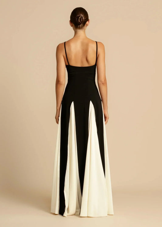 Elise | Stilfuld To-Tonet Maxi Kjole