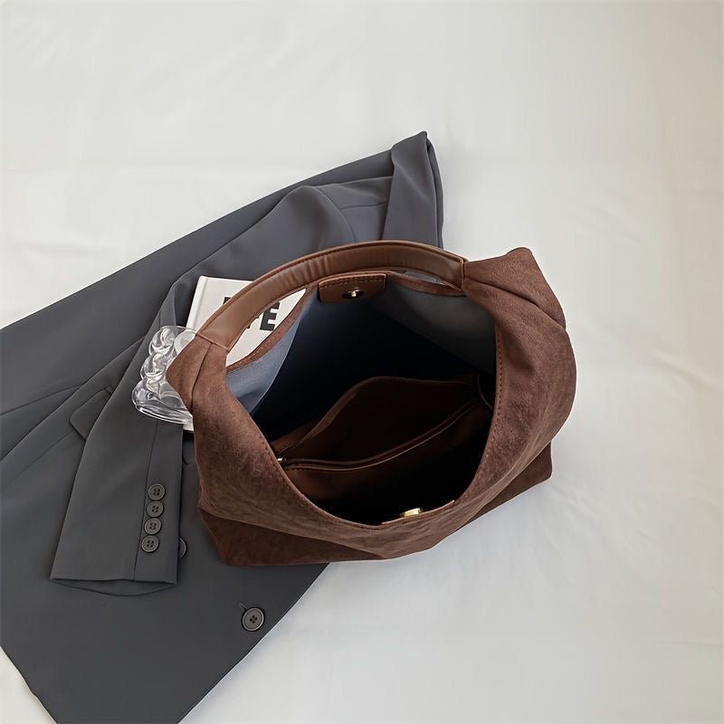 Alette | Stilfuld Ruskind Tote Taske