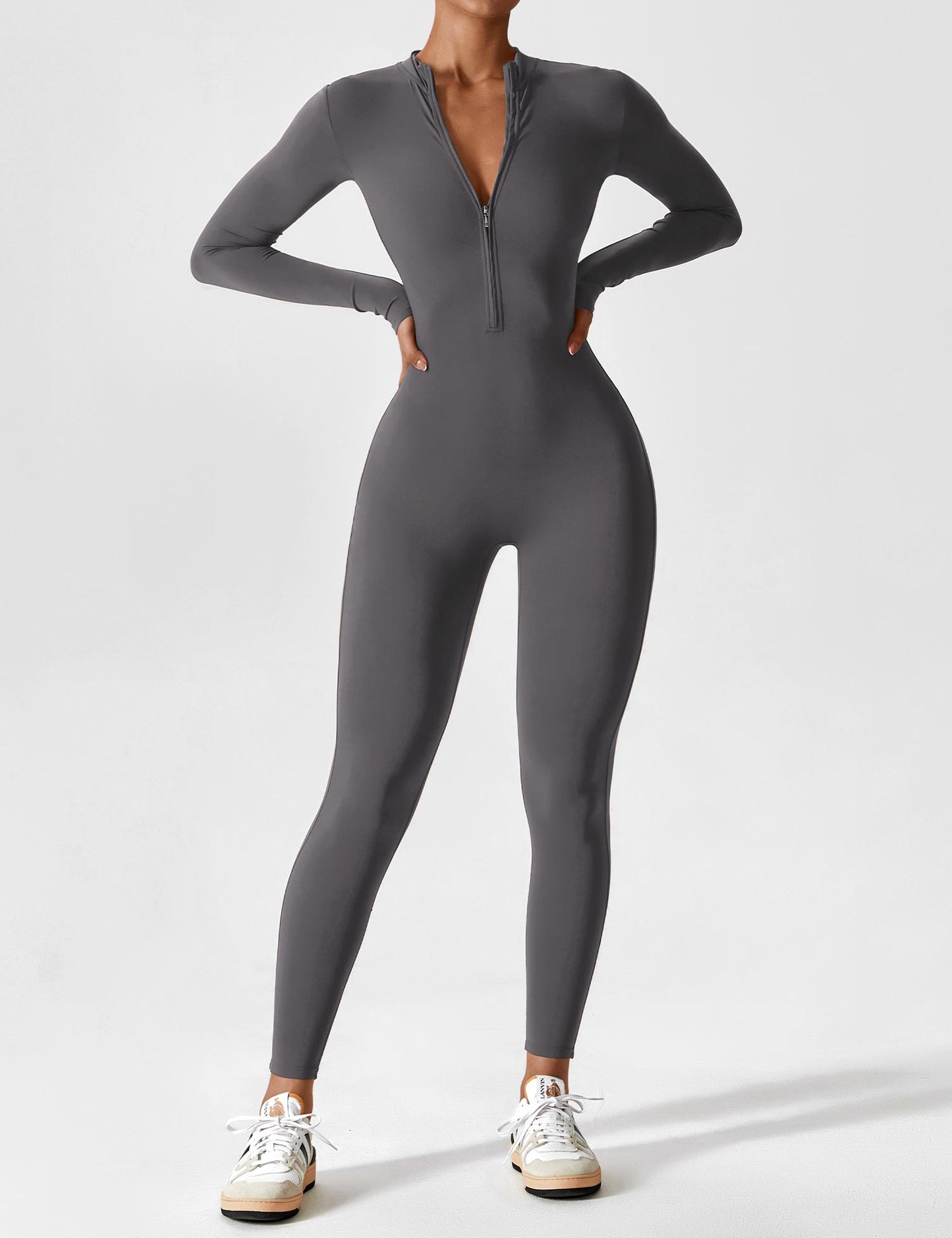 Helga | Stilfuld Premium Zip-Up Bodysuit